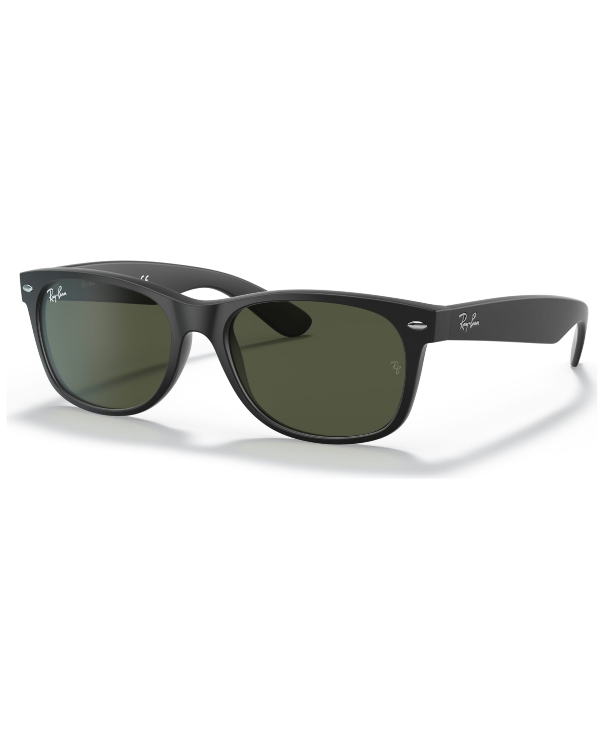 Ray Ban Unisex Low Bridge Fit Sunglasses, Rb2132f New Wayfarer Classic 58 In Black