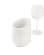 GAURI KOHLI Slovenia Marble Wine Chiller - White