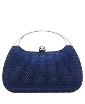 Crystal Minaudiere with Metal Handle