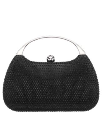 Crystal Minaudiere with Metal Handle