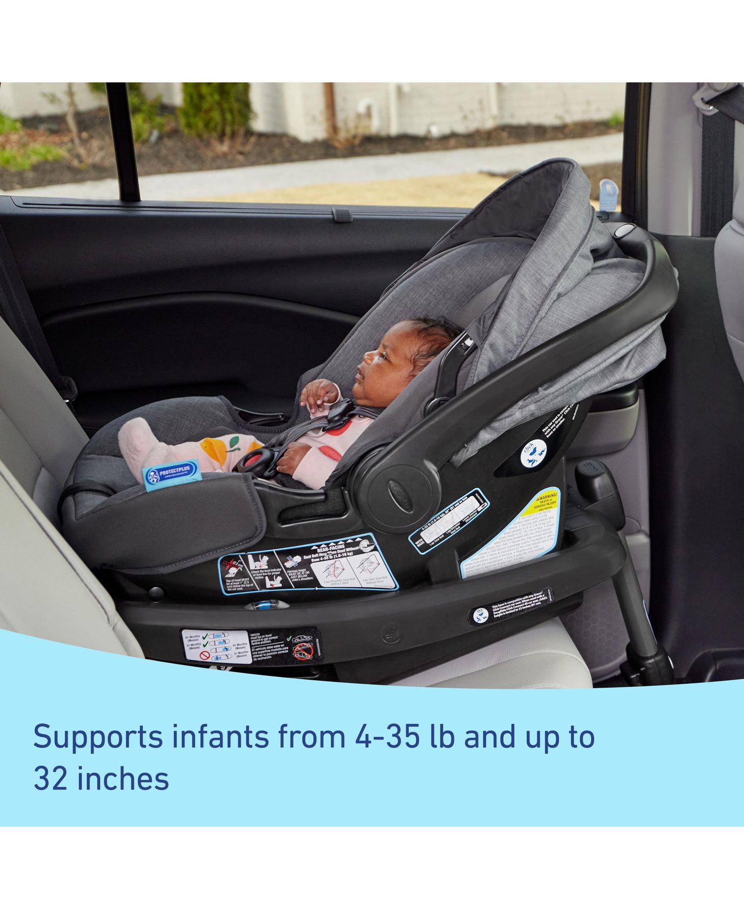 SnugRide DLX Baby Car Seat Featuring Load Leg Technology