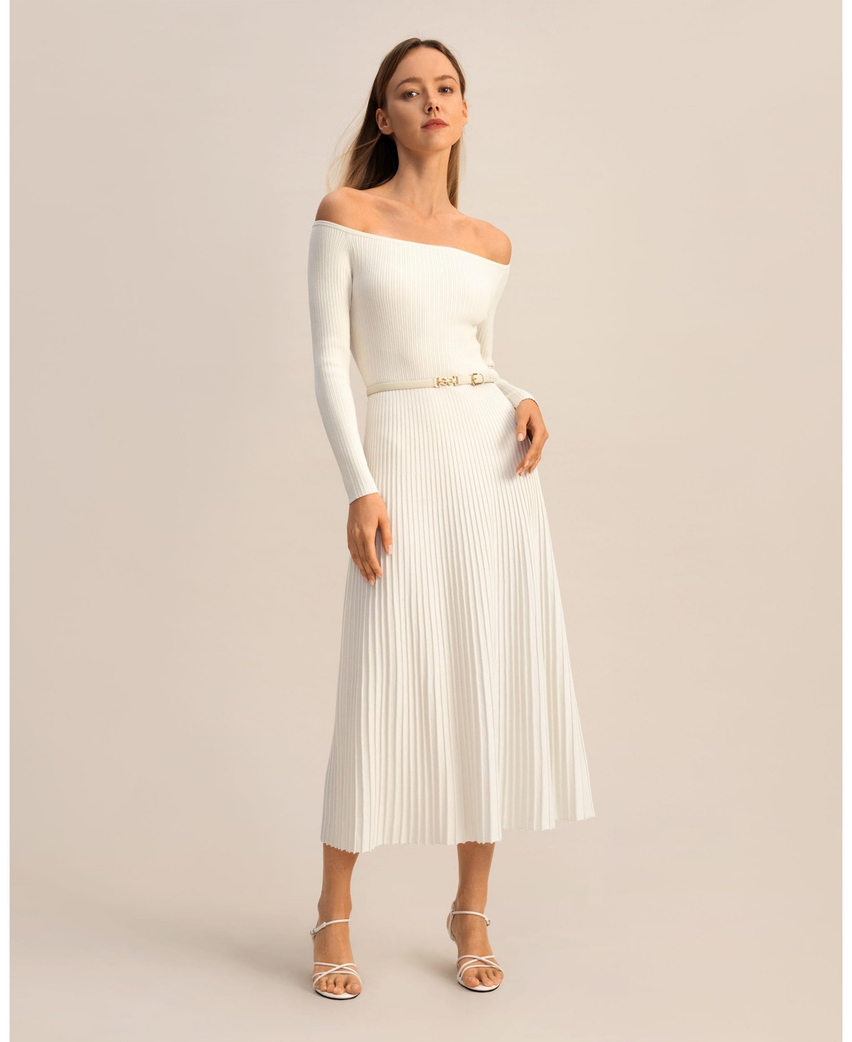 Women's The Vivi Knit Dress for Women - Natural white