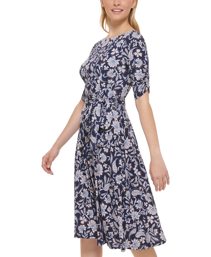 Jessica Howard Women's Paisley-Print Fit & Flare Dress - Macy's