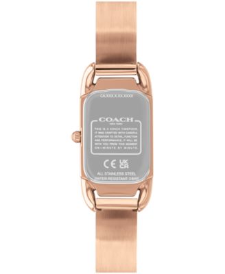 Women's Cadie Signature C Rose Gold-Tone Stainless Steel Bangle Watch, 28.5 x 17.5mm