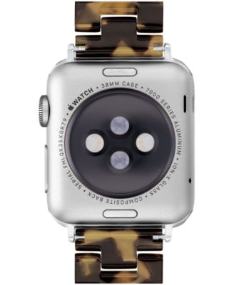 Women's Dark Brown Tortoise Signature C Resin Bracelet for 38mm, 40mm, 41mm Apple Watch