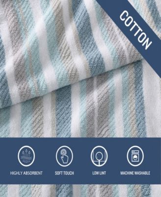 Ocean Bay Stripe Bay 3-Pc. Bath Towel Set