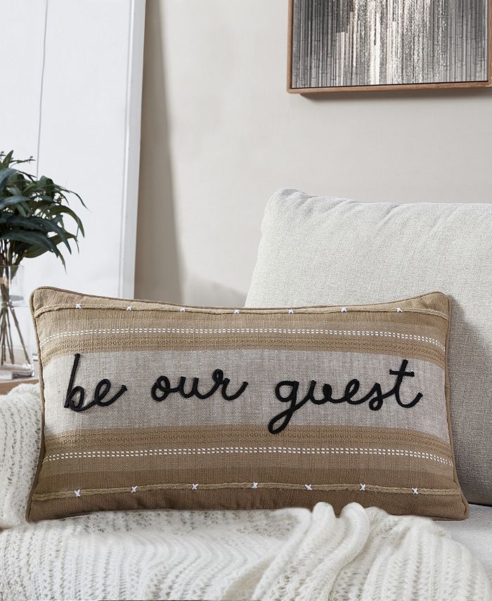 Lacourte Be Our Guest Decorative Pillow, 20" x 20" Macy's