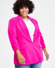 Pink discount blazer macys