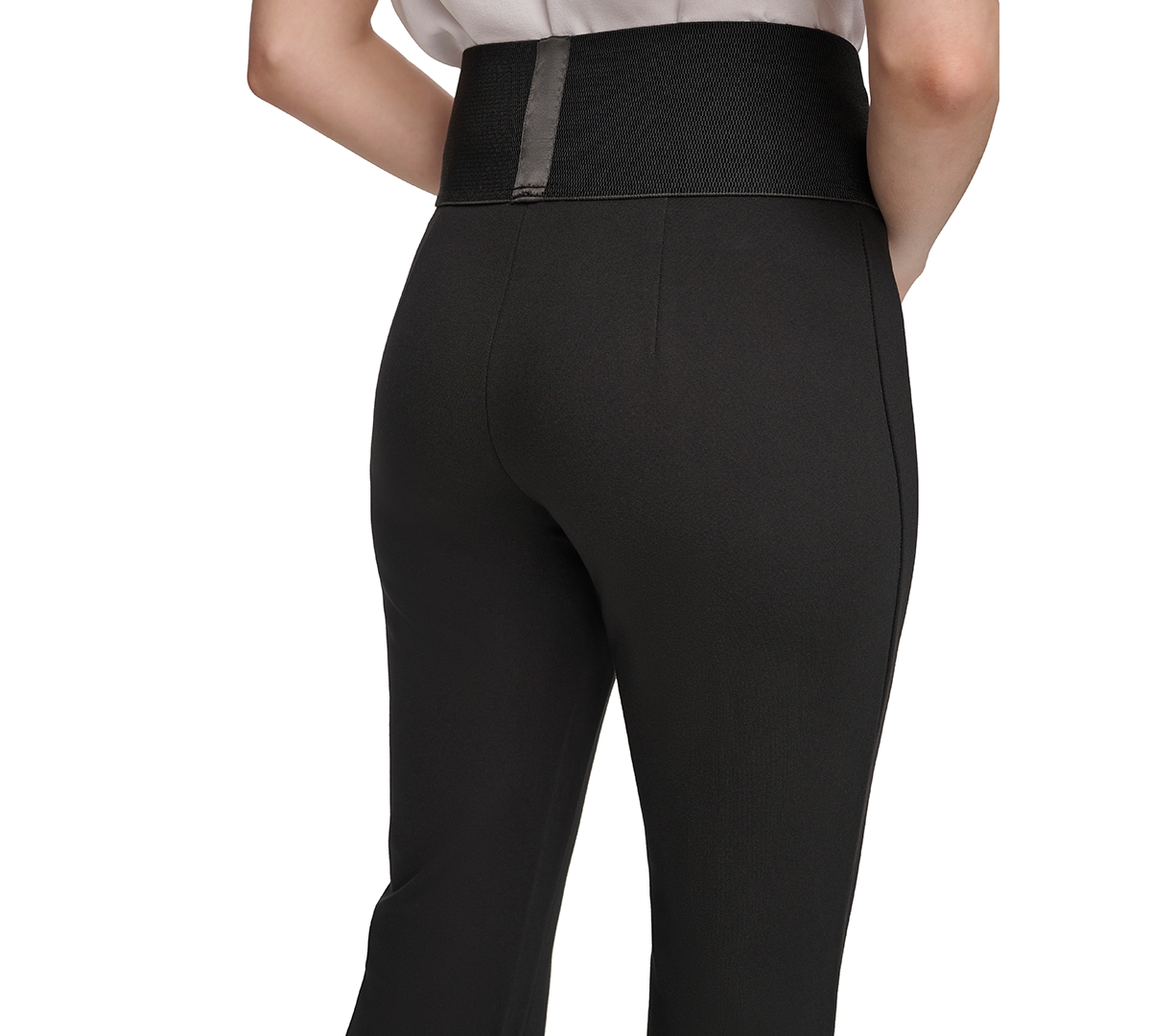 Calvin Klein Women's Wide Waistband Pull-On Pants