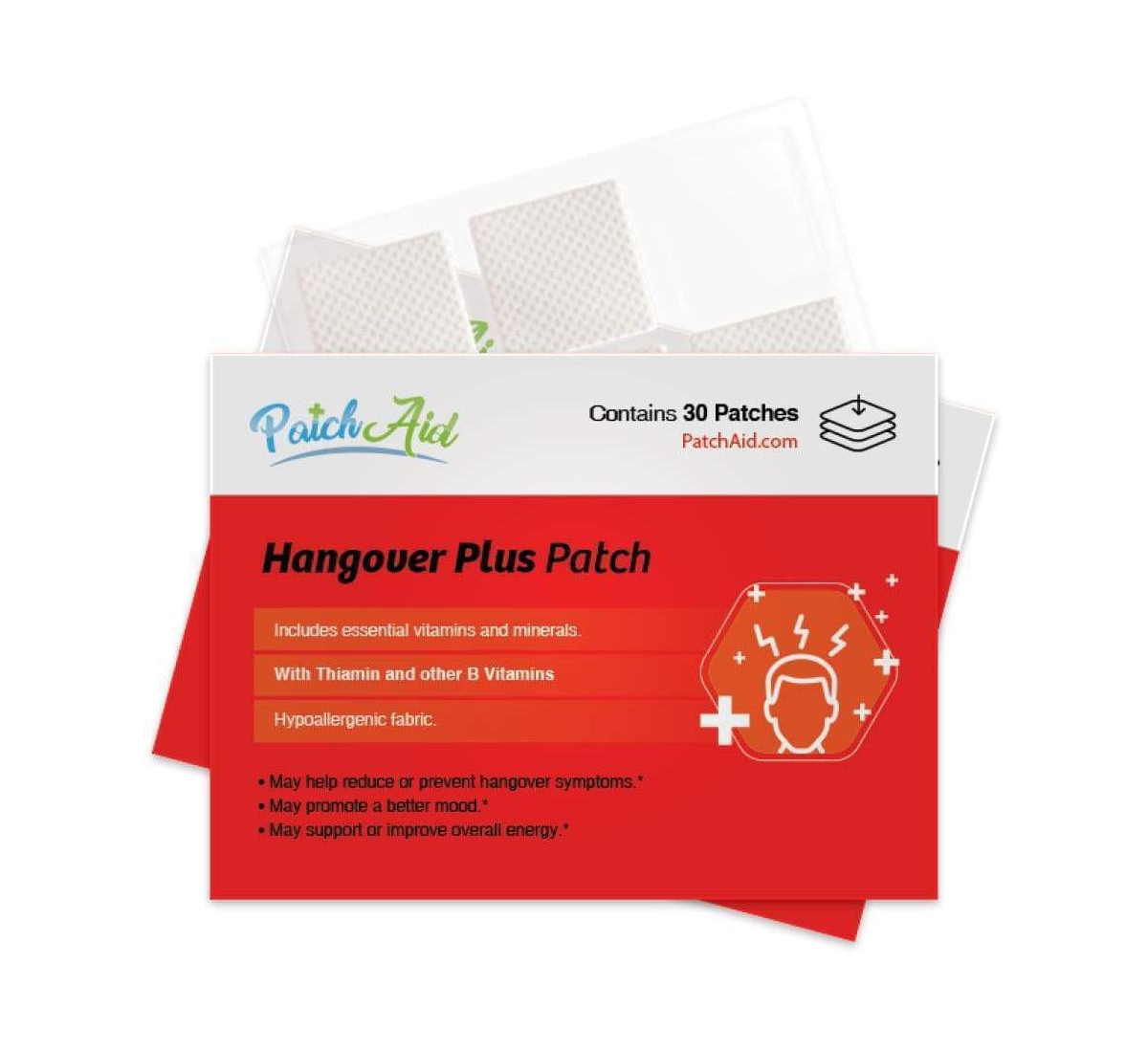Hangover Plus Vitamin Patch by PatchAid (30-Day Supply) - White