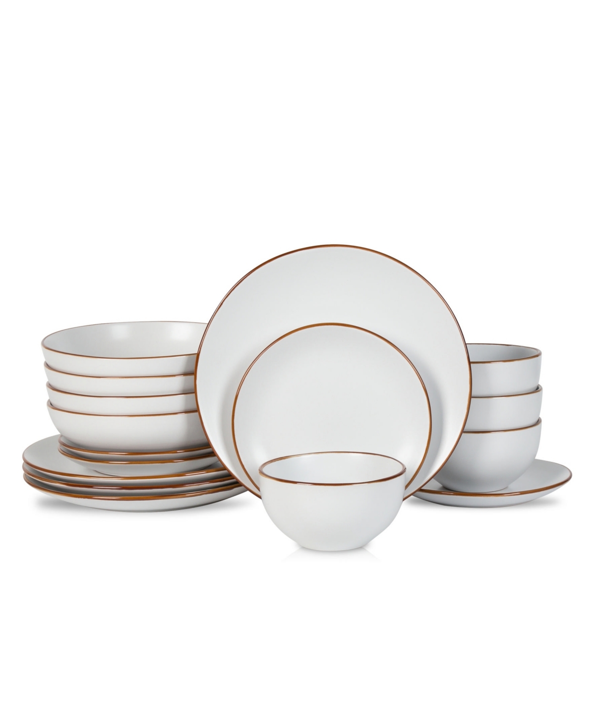 Brasa 16 Piece Dinnerware Set, Service for 4 - White