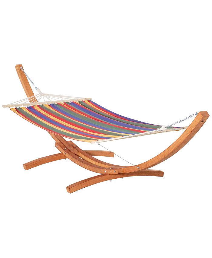 Outsunny wooden best sale hammock