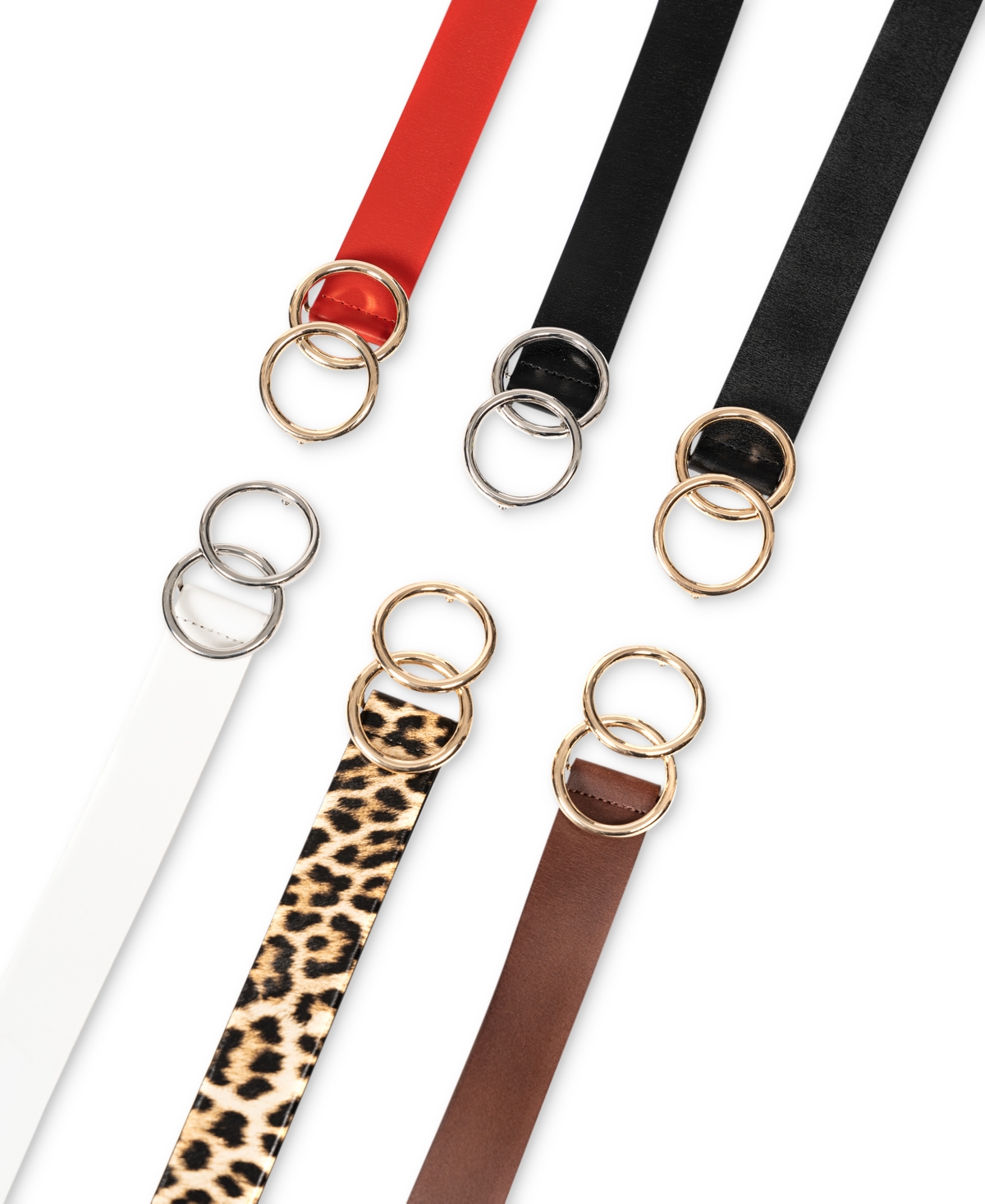 INC INTERNATIONAL CONCEPTS DOUBLE CIRCLE BELT, CREATED FOR MACY'S 