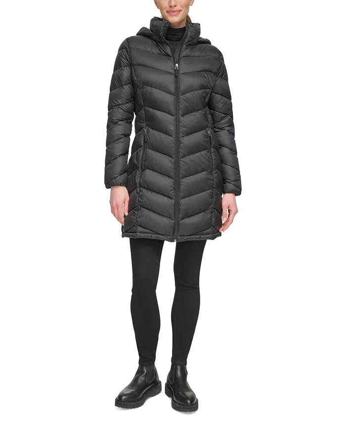 Women's Packable Hooded Puffer Coat - thumbnail 10