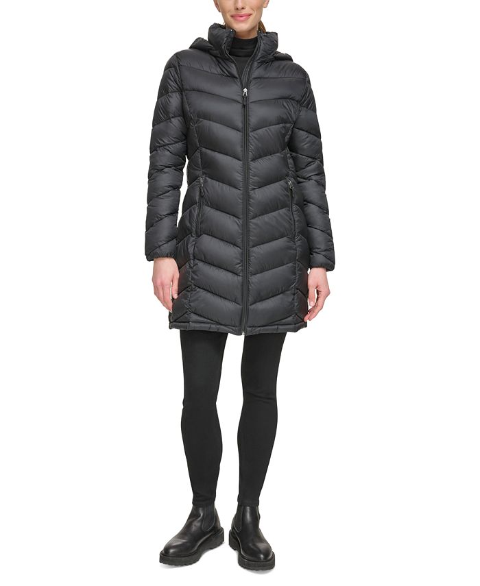 Charter Club Women's Packable Hooded Puffer Coat, Created for Macy's ...