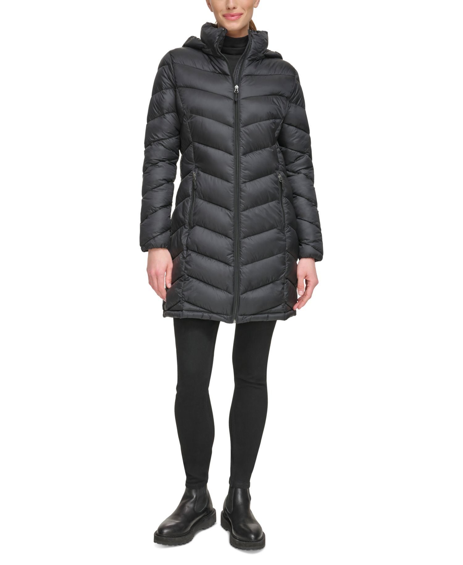 Women's Packable Hooded Puffer Coat