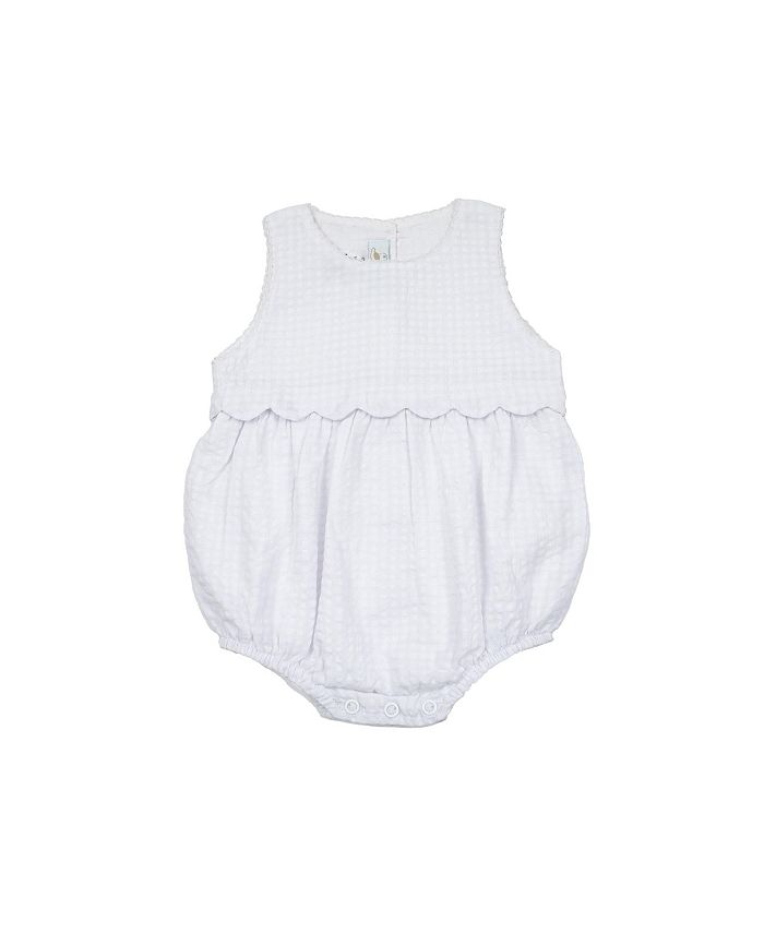 Baby girl white bubble sales romper