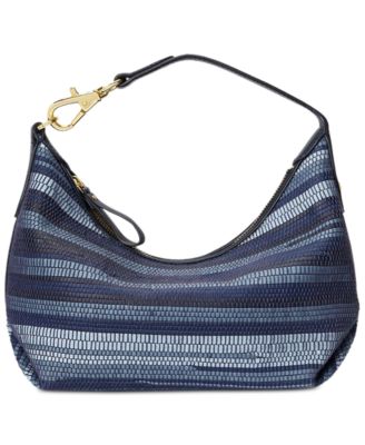 Lauren Ralph Lauren - Kassie Medium Striped Shoulder Bag