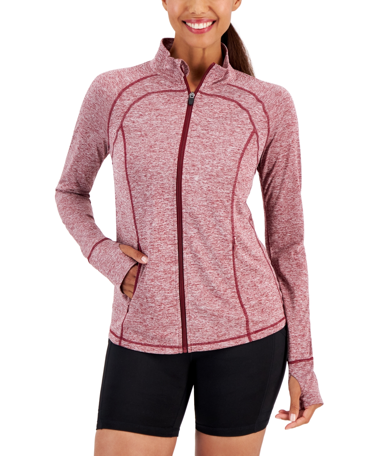 Id Ideology Women's Essentials Performance Zip Jacket, Created for