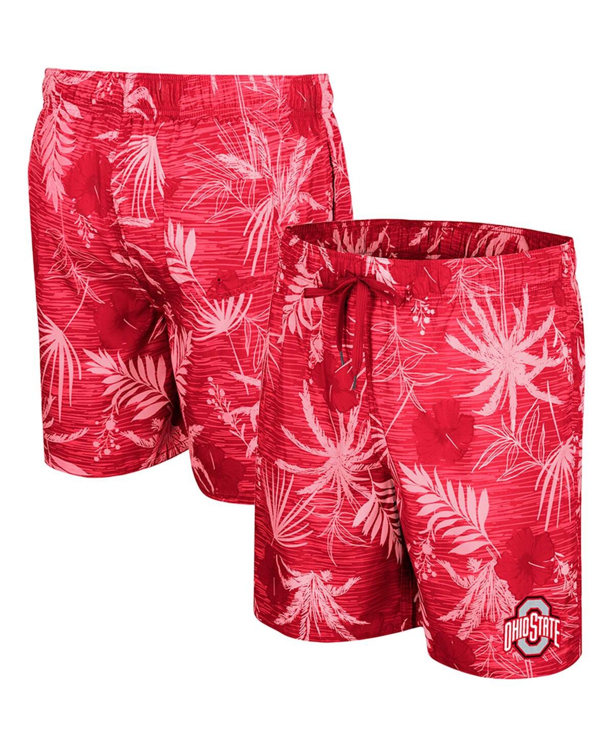 Shop Colosseum Men's  Scarlet Ohio State Buckeyes What Else Is New Swim Shorts