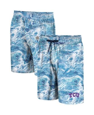 Men's Blue TCU Horned Frogs Realtree Aspect Ohana Swim Shorts