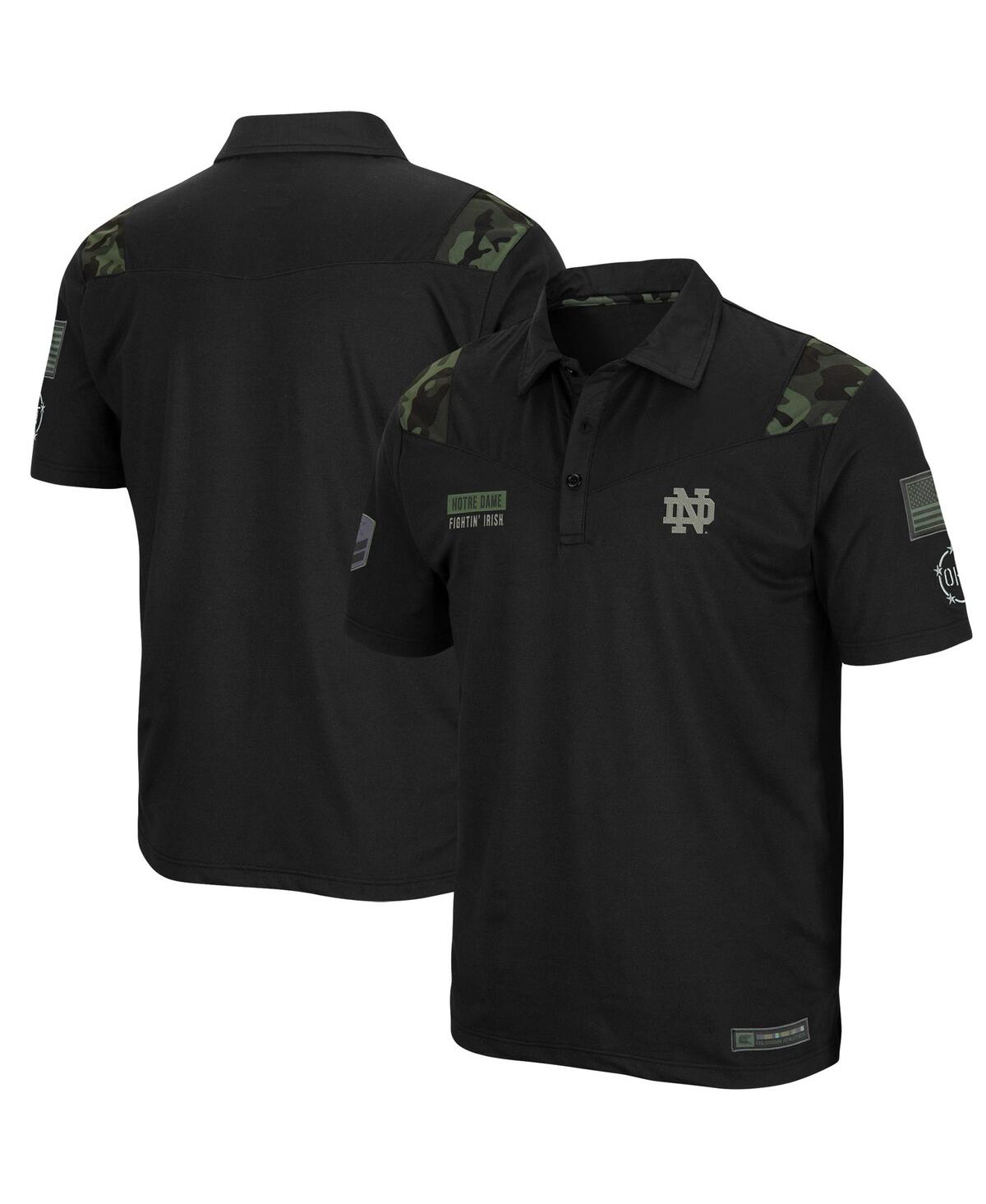 Colosseum Men's  Gray, Camo Notre Dame Fighting Irish Oht Military-inspired Appreciation Raglan Zoomi In Black