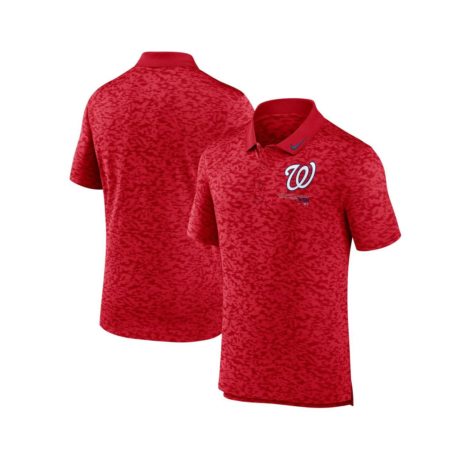 Men's Red Washington Nationals Next Level Performance Polo Shirt