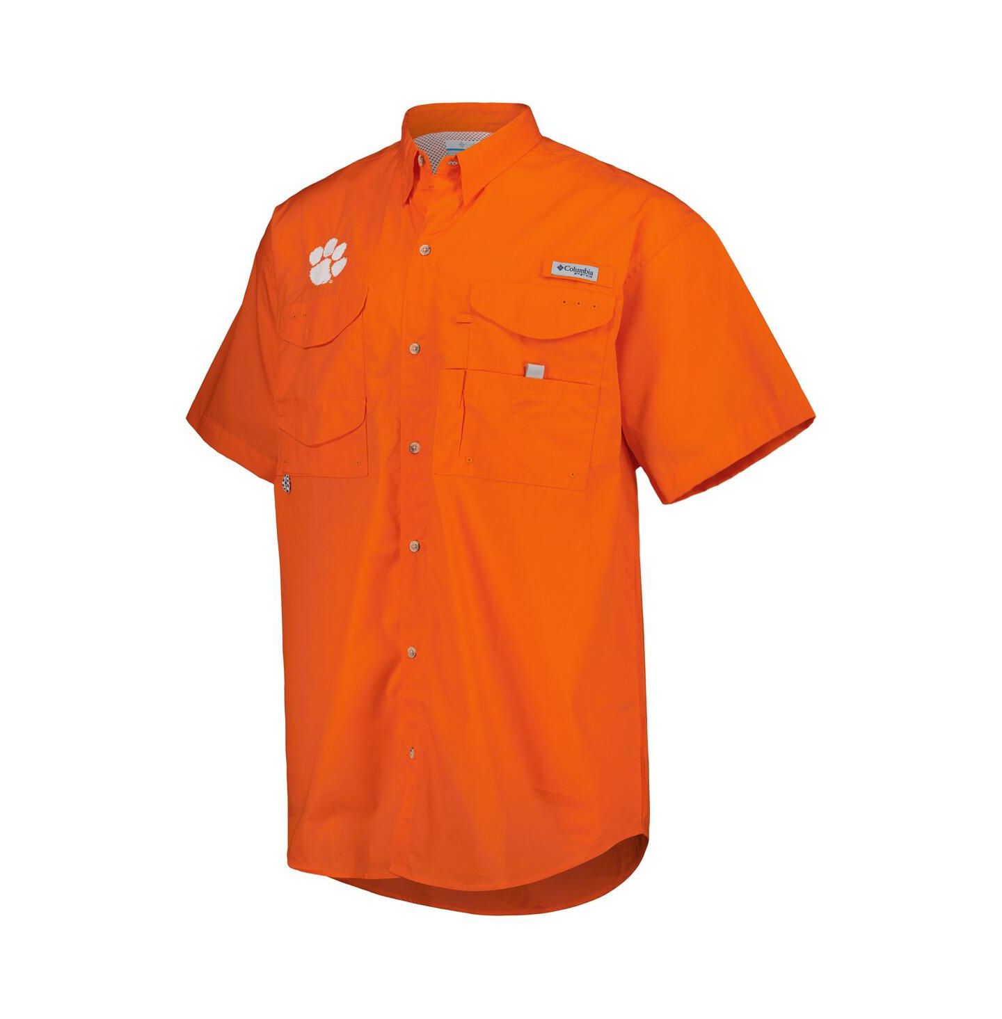 Мужская рубашка Columbia Orange Clemson Tigers Bonehead Button-Up — фото 3