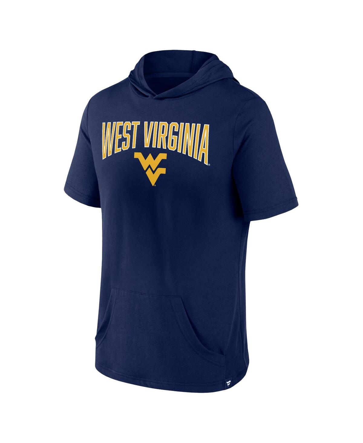 Fanatics Branded Navy Cal Bears Outline Lower Arch Hoodie T-shirt In Navy