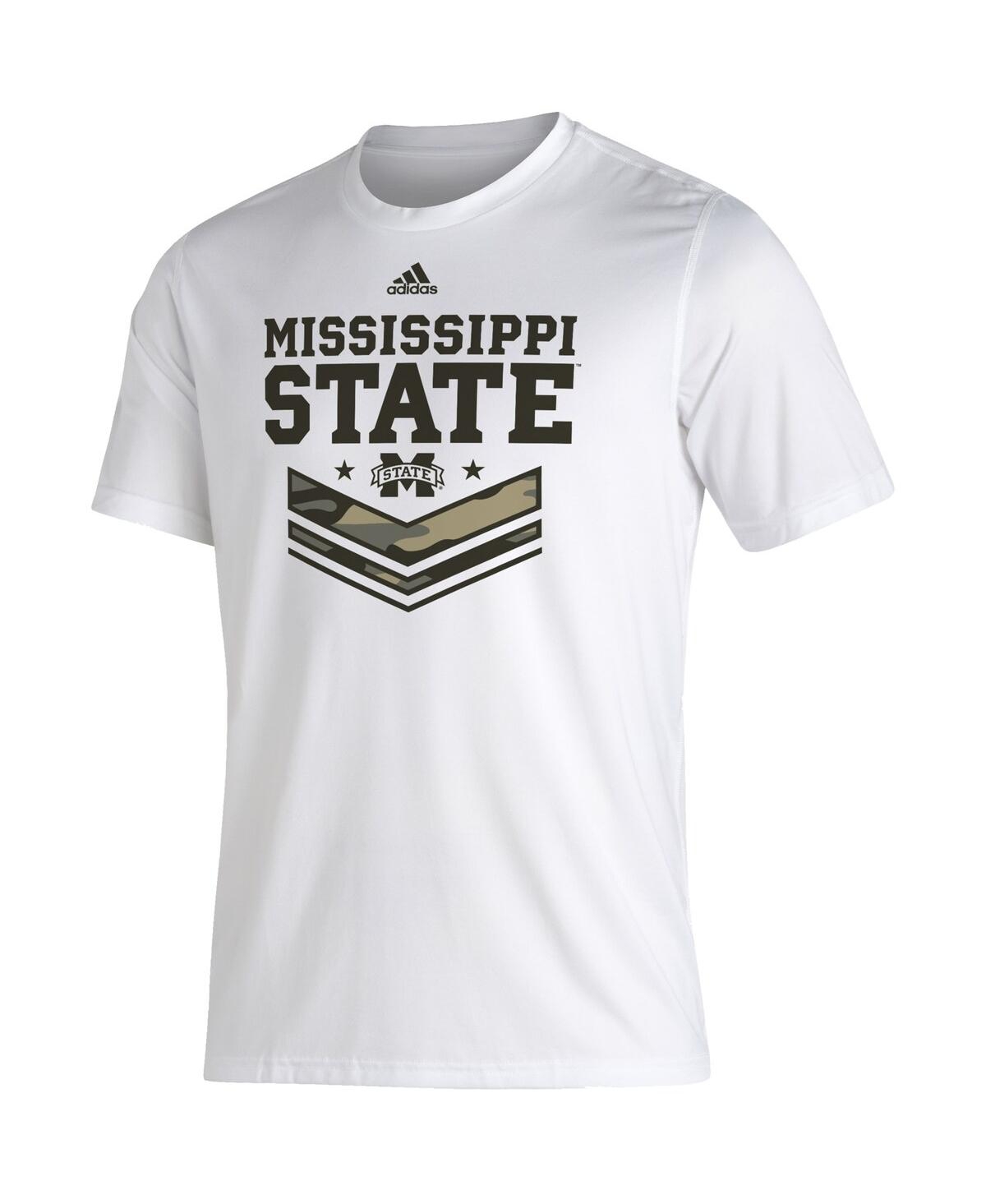 Shop Adidas Originals Men's Adidas White Mississippi State Bulldogs Military-inspired Appreciation Creator T-shirt