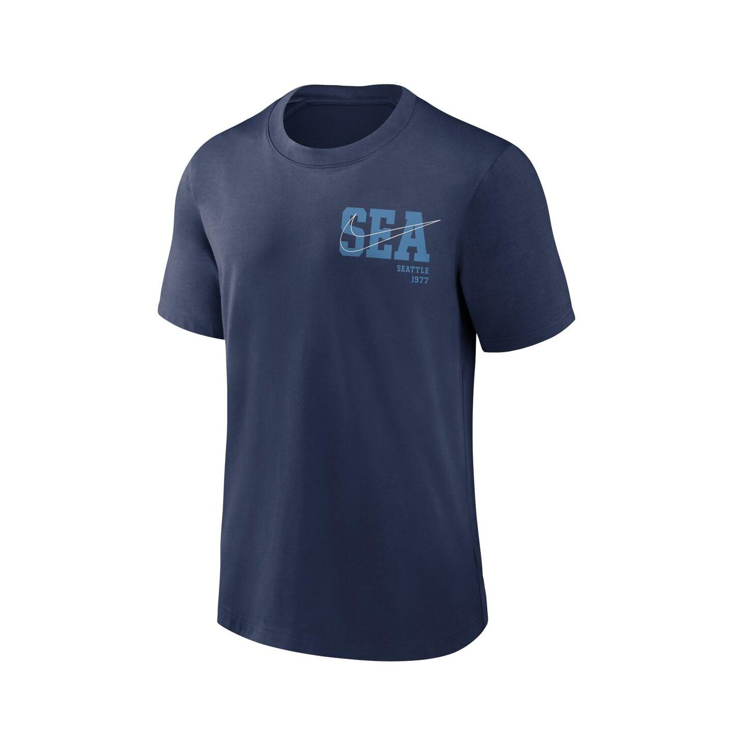 Мужская футболка Nike Navy Seattle Mariners Statement Game Over — фото 3