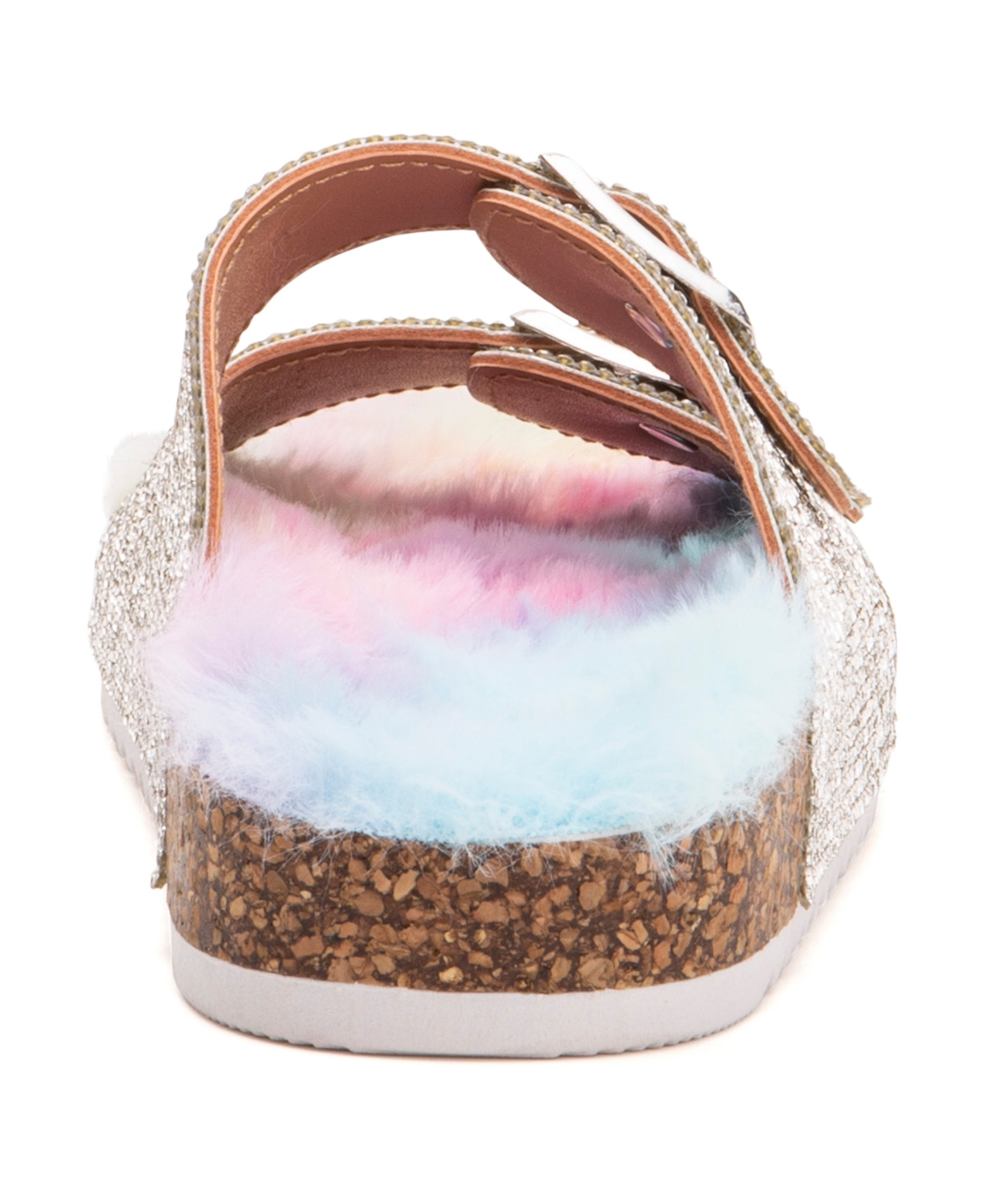 Olivia Miller Girls Leopard Lounge Slipper Sandal