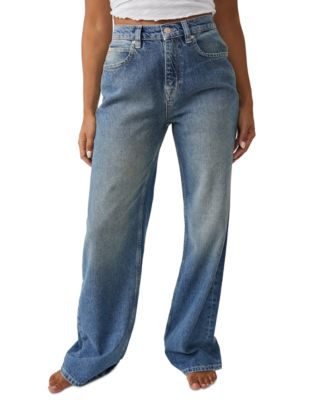 Women's Tinsley Cotton Baggy High-Rise-Jeans