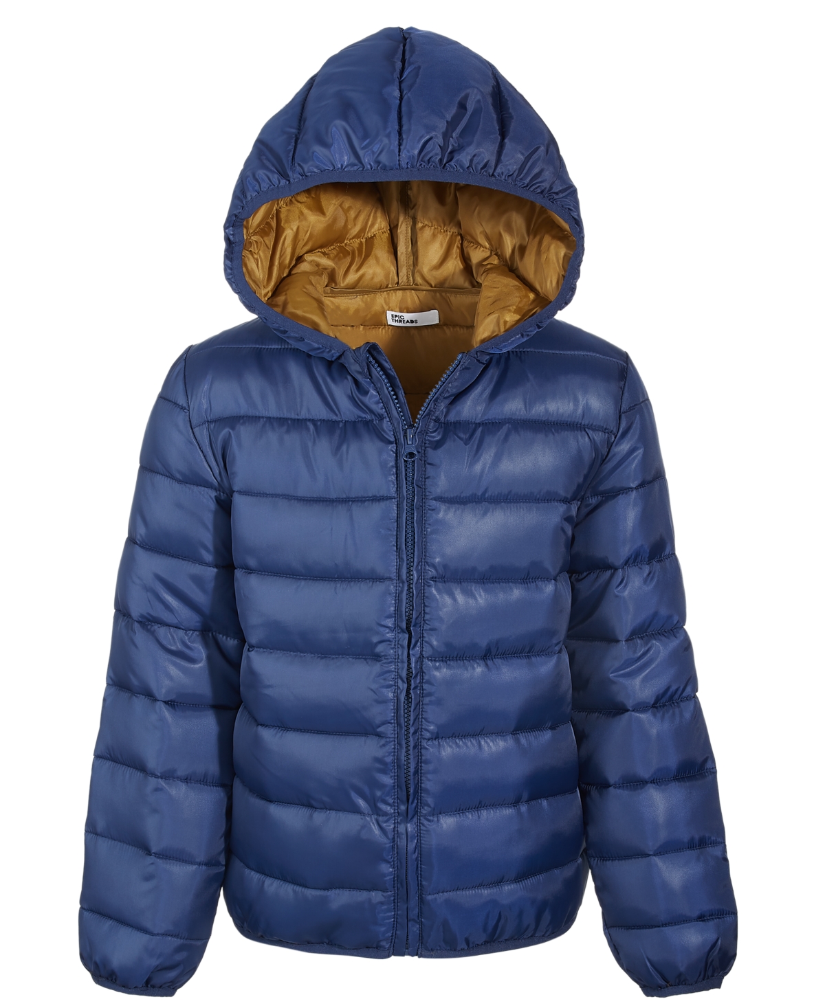 Epic Threads Toddler & Little Boys Bear Packable Puffer Coat, Created For Macy's In Navy Sea