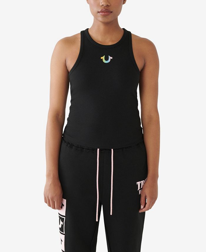 True Religion Women's Ombre Goddess Ribbed Tank Top Macy's