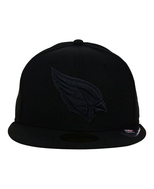 New Era Arizona Cardinals Nfl Black On Black 59fifty Fitted Cap Reviews Sports Fan Shop By Lids Men Macy S