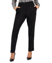 Petite Button Dress Pants