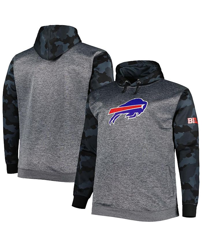 Fanatics Men's Branded Heather Charcoal Buffalo Bills Big and Tall Camo  Pullover Hoodie - Macy's