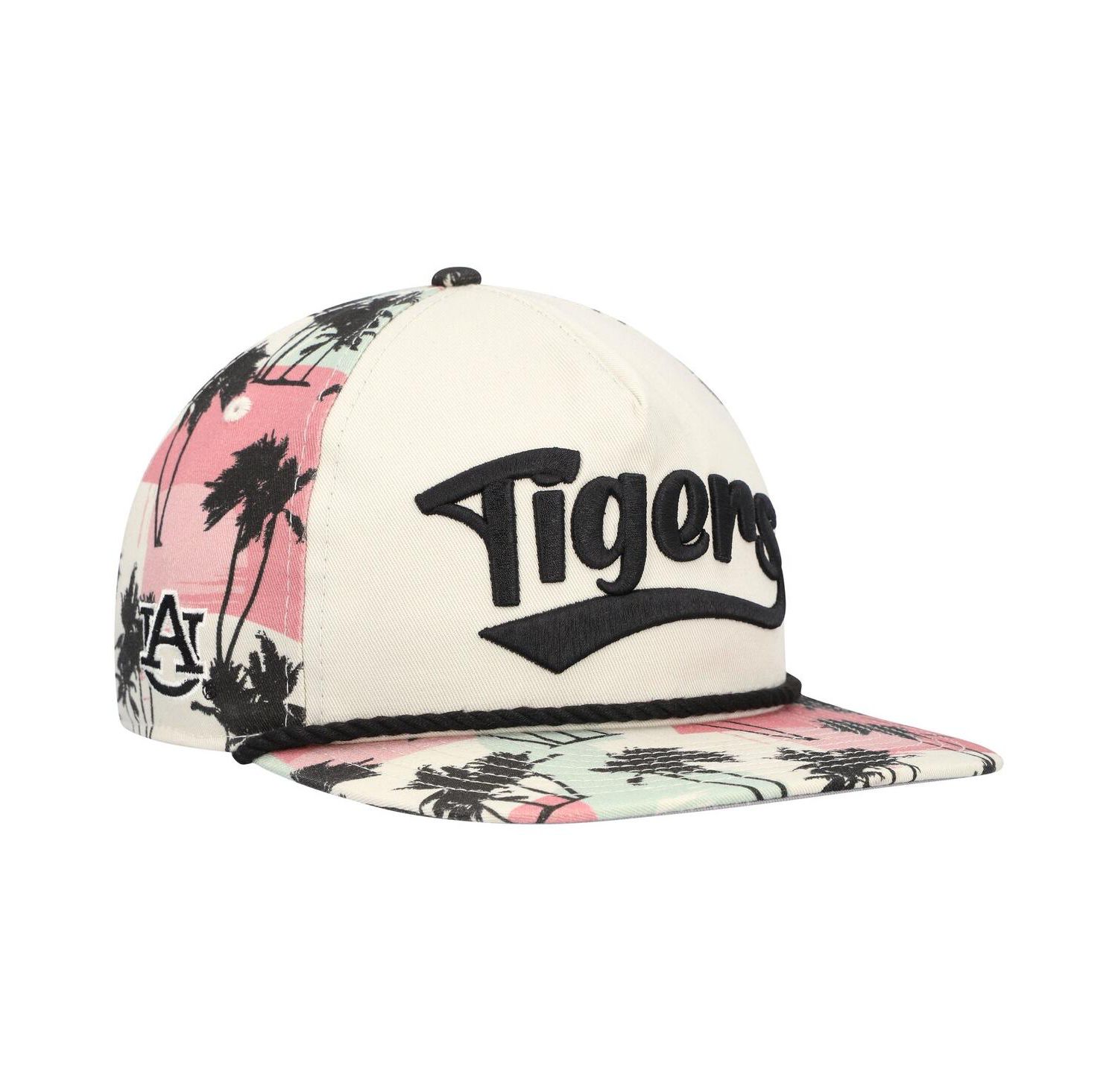 Men's Cream Auburn Tigers High Tide Golfer Snapback Hat