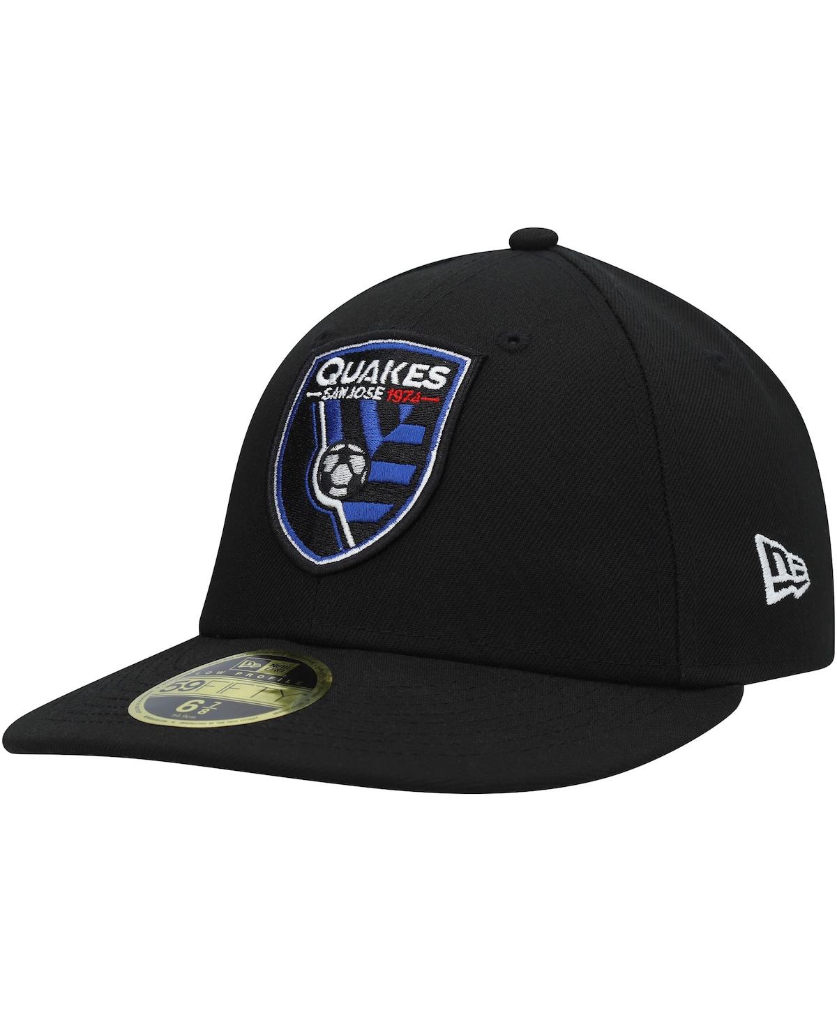 Men's New EraSan Jose Earthquakes Primary Logo Low Profile 59FIFTY Fitted Hat - Black
