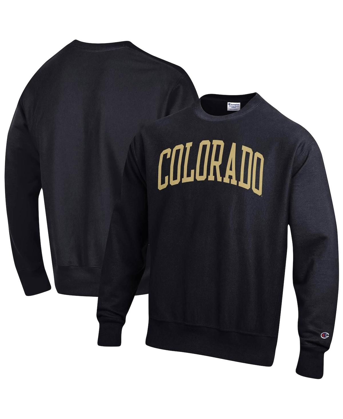 Men's ChampionColorado Buffaloes Arch Reverse Weave Pullover Sweatshirt - Black