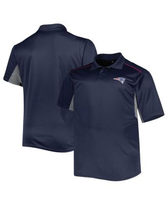 Men's Navy New England Patriots Big and Tall Team Color Polo Shirt