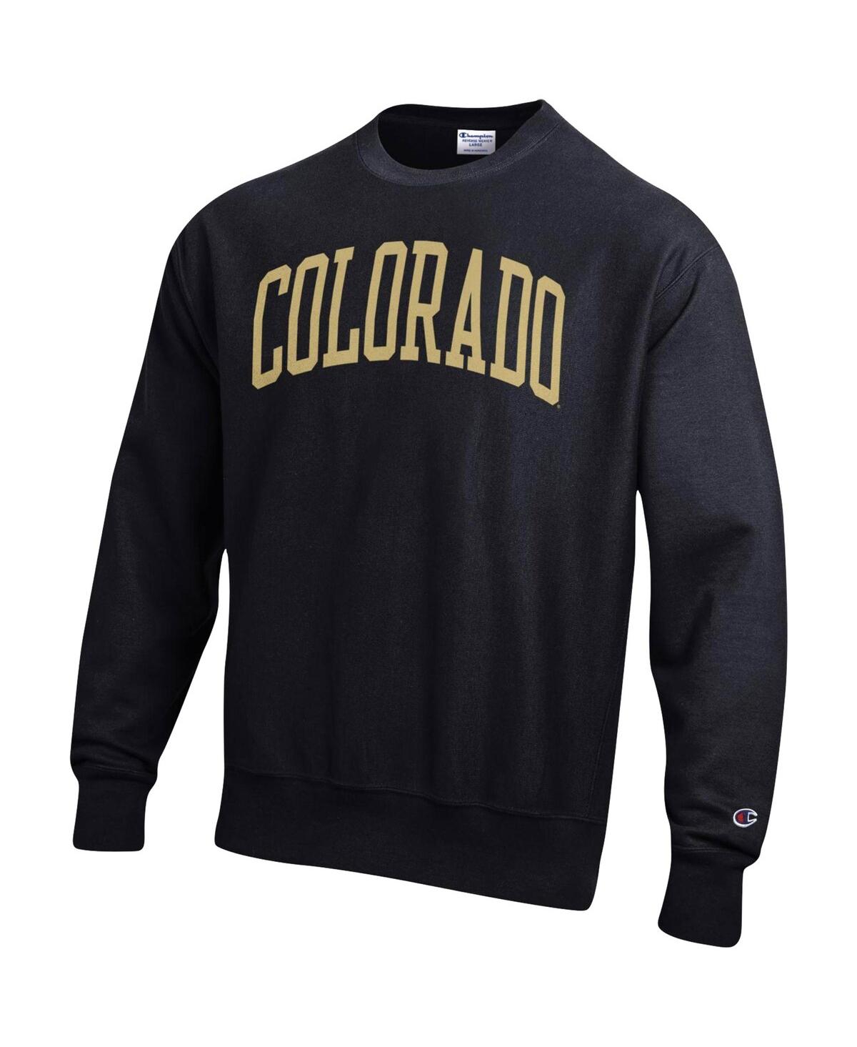 Men's ChampionColorado Buffaloes Arch Reverse Weave Pullover Sweatshirt - Black