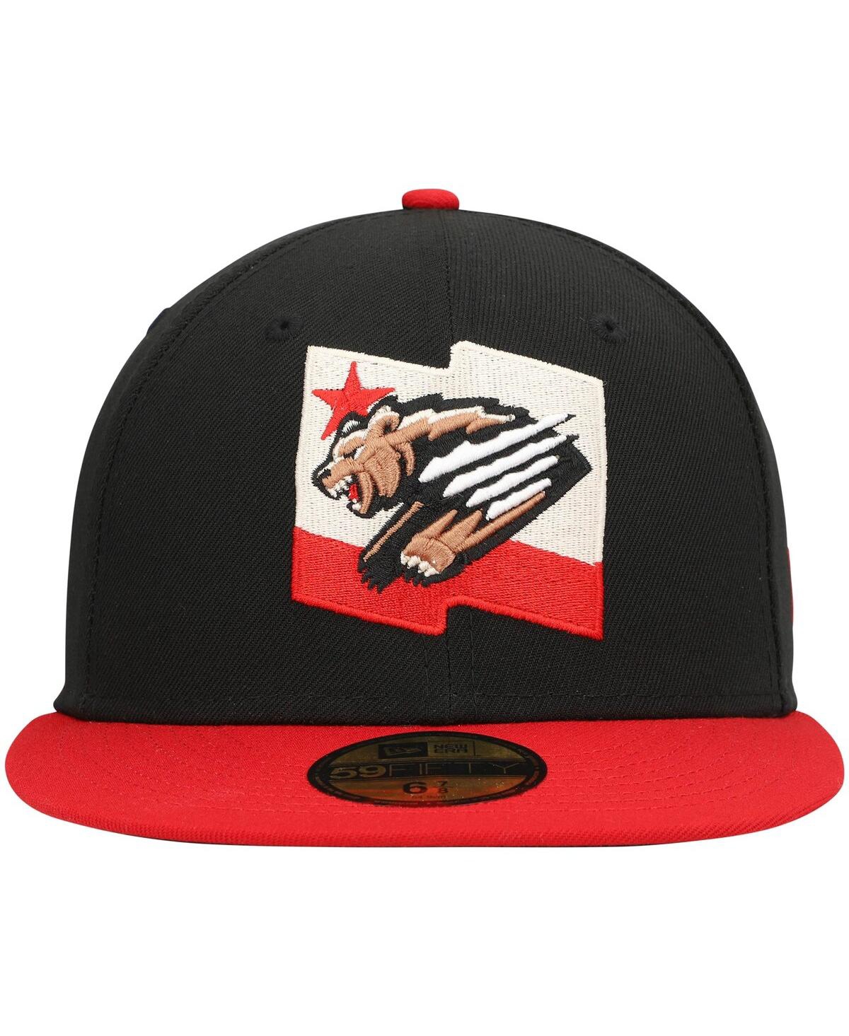 Men's New EraFresno Grizzlies Alternate Authentic Collection 59FIFTY Fitted Hat - Black