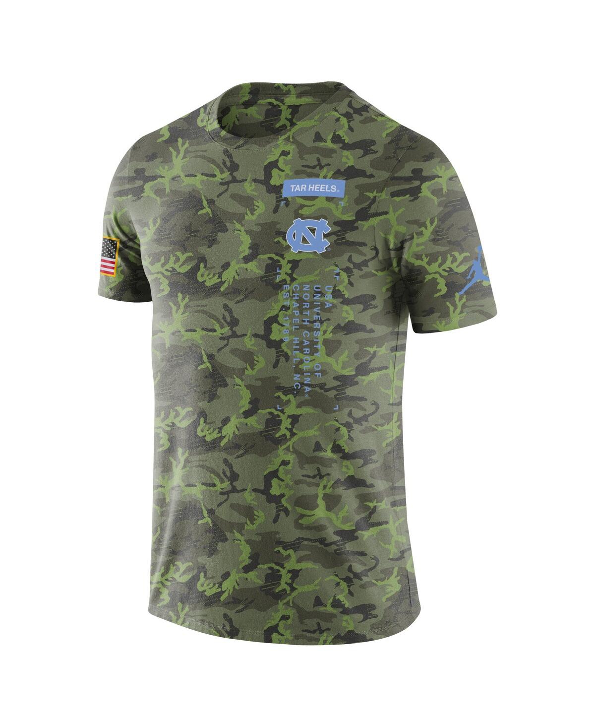 Shop Jordan Men's  Camo North Carolina Tar Heels Military-inspired T-shirt