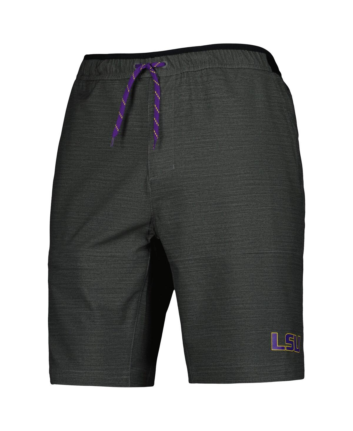 COLUMBIA MEN'S COLUMBIA GRAY LSU TIGERS TWISTED CREEK OMNI-SHIELD SHORTS 