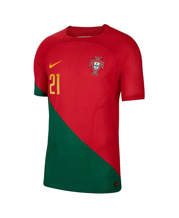 Nike Men's Diogo Jota Red Portugal National Team 2022/23 Home Vapor ...