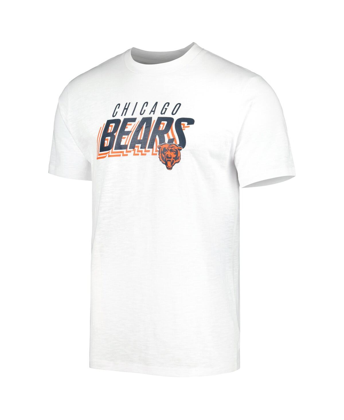 Men's Concepts Sport White Chicago Bears Downfield T-shirt and Shorts Sleep Set - White