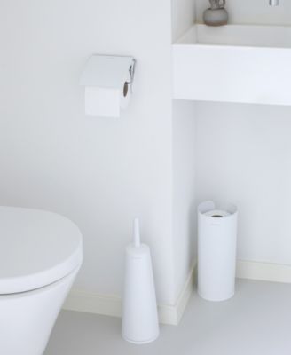 Renew Toilet Accessory Set of 3 - Toilet Brush and Holder, Toilet Paper Roll Dispenser and Toilet Paper Roll Holder