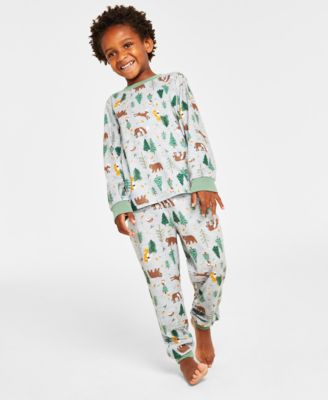 Family Pajamas - Toddler, Little & Big Kids Forest Pajamas Set